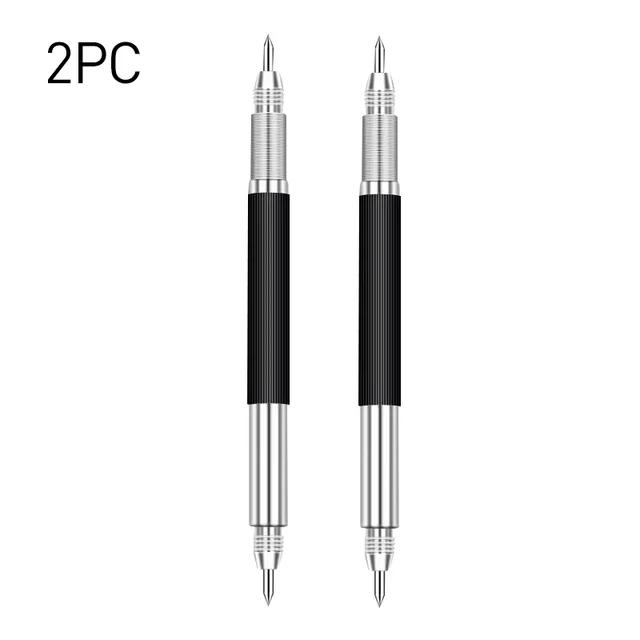 Double Head Engraving Marking Pen Tungsten Carbide Tip Etching Pencil Metal Glass Wood Carving Scribing Marker Tools 1/2/3pcs