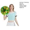 Cheerleading Pom Poms with Handle Cheerleader Squad Spirited Pompoms Metallic Foil Cheer Hand Flowers for Team Spirit Sports Dance Cheering Party