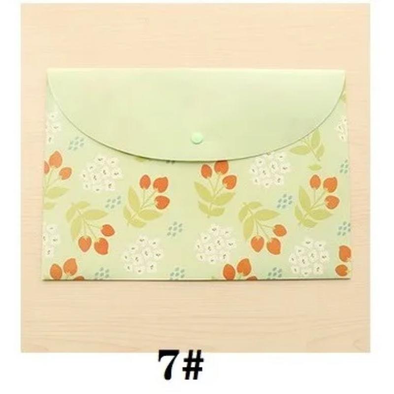 Durable Folder Snap Rabbit A4 File Case Kawaii Animal Document Organizer Storage Bag Office School Supplies Stationery Kids Gift