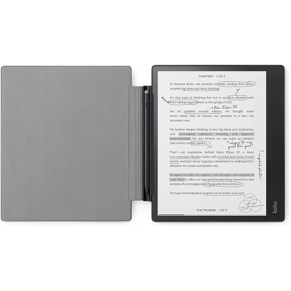 Kobo Elipsa 2E Black Sleep Cover