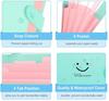 4 Packs Expanding File Folder with 32 Labels 5 Pockets A4 Letter Size Accordion Folder Paper Organizer for School and Office