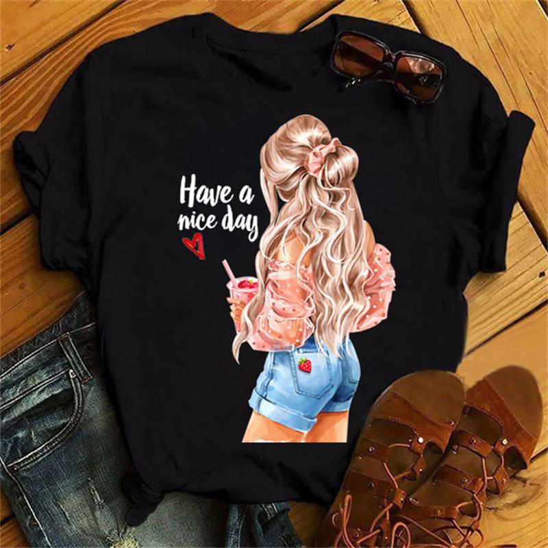 3d Printing Pattern Printing Women's Short-sleeved T-shirt Tops Casual Fashion Style Clothing
