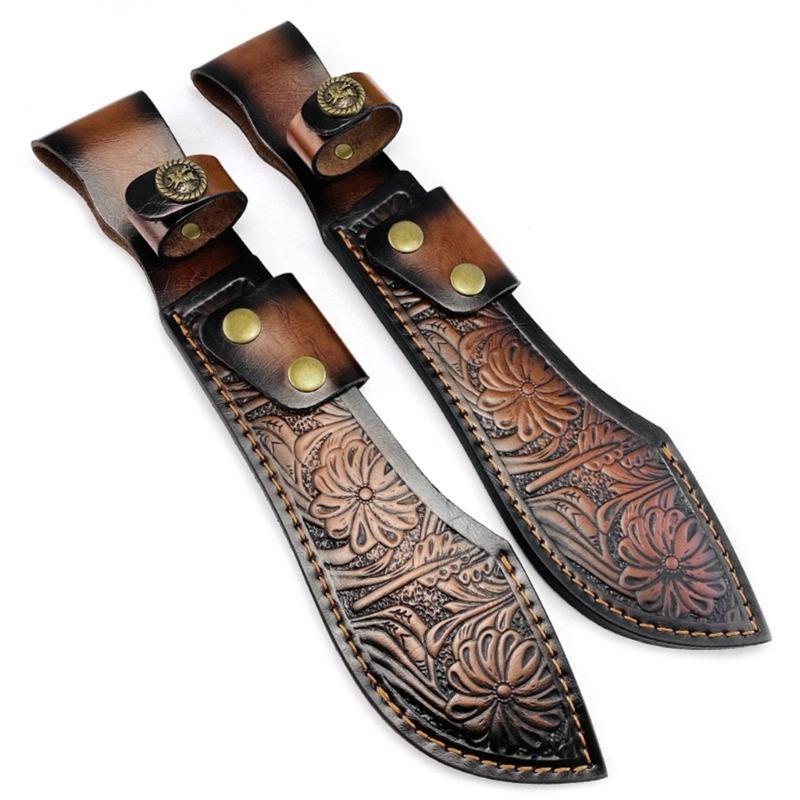 Handcrafted Leather Cutter Sheath Cutter Holder For Compacts Fixed Blade Outdoor Hand Stitched Water Resistant Design