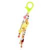 Colorful Bead Keychain Charm for Kids and Students School Bag Pendant Smiling Face and LOVE Letter Beaded Keychain