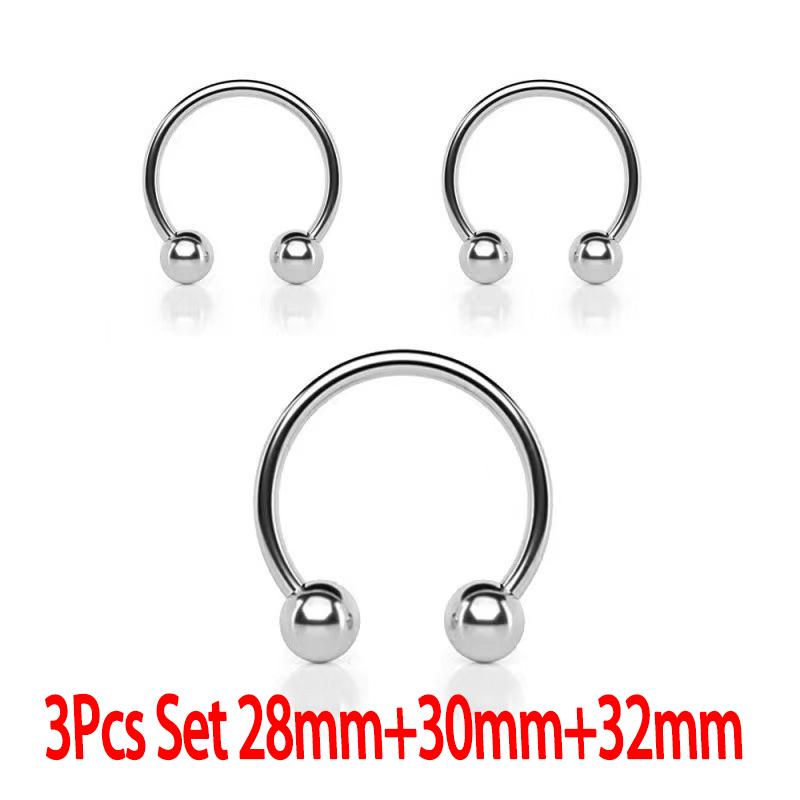 Dual Ball Stainless Steel Ring for Men