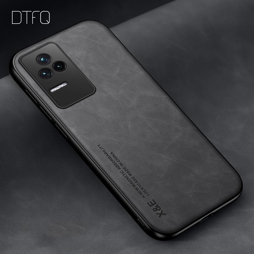 

Чехол для POCO F4, чехол, автомобильный магнитный держатель, задняя крышка для POCO F4 GT, противоударный кожаный чехол для POCO F4 F4 GT POCO F4 GT темно-серого