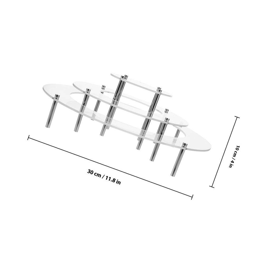1 set 1 Set Clear Acrylic Cake Stand Cupcake Riser Display Rack For Dessert Table Party Food Display Buffet Wedding Event Cafe