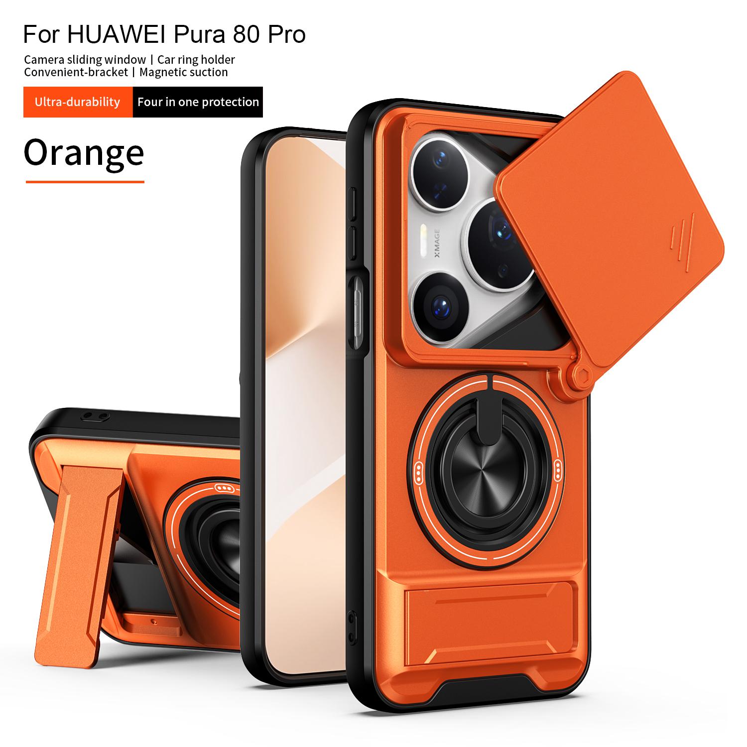Чехол для Huawei Pura 80 Ultra Чехол для Huawei Pura 80 Pro + P70 Магнитный держатель-книжка Magsafe Защитный чехол-броня для камеры Huawei Pura 80 Pro+ black