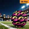 Retro Synthwave Dinosaur Sunset Football Suitable For Both Training And Competition Suitable For Training Competition And Indoor And Outdoor Sports