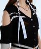 LARTIGENT L11 Off Shoulder Knit(Black)