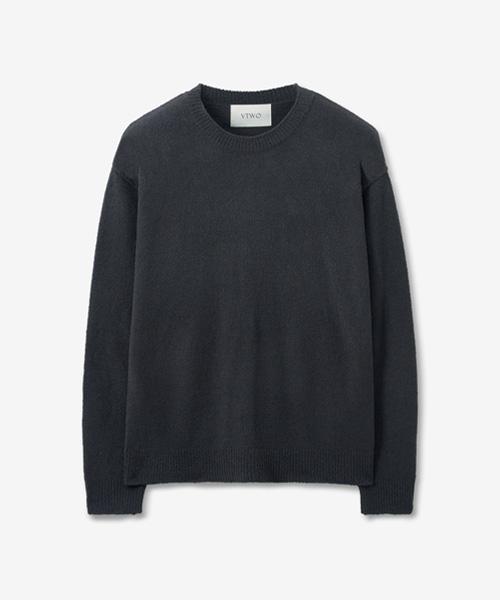 V2 Boucle Knit Sweater_Charcoal Charcoal/L