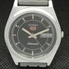 REFURBISHED VINTAGE SEIKO 5 AUTO 6309A JAPAN MENS D/D BLACK WATCH 593c-a314828-2
