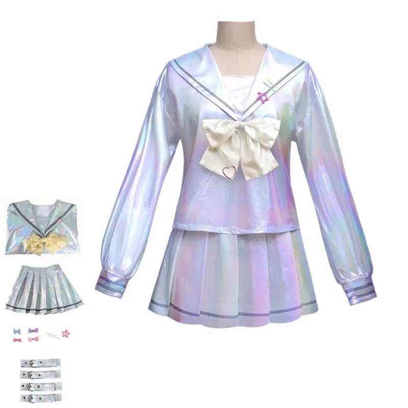 Game NEEDY GIRL OVERDOSE KAngel Cosplay Costume Lolita Girls Sailor Suit Uniform Dress Halloween Carnival Anime School Clothes