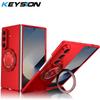 KEYSION 360°Rotating Magnetic Ring Stand Phone Case for MagSafe for Samsung Galaxy Z Fold 7 5G Wireless Charging Hard Back Cover