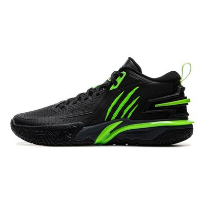 Li Ning Kids Basketball Mesh Comfortable Fashion Lightweight Shock Absorption Low Top Basketball Shoes Men Sneaker Black YKBV026-1A