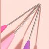 Hair Control Edge Brush with Metal Rat Tail Comb Double Sided Hair Styling Brush