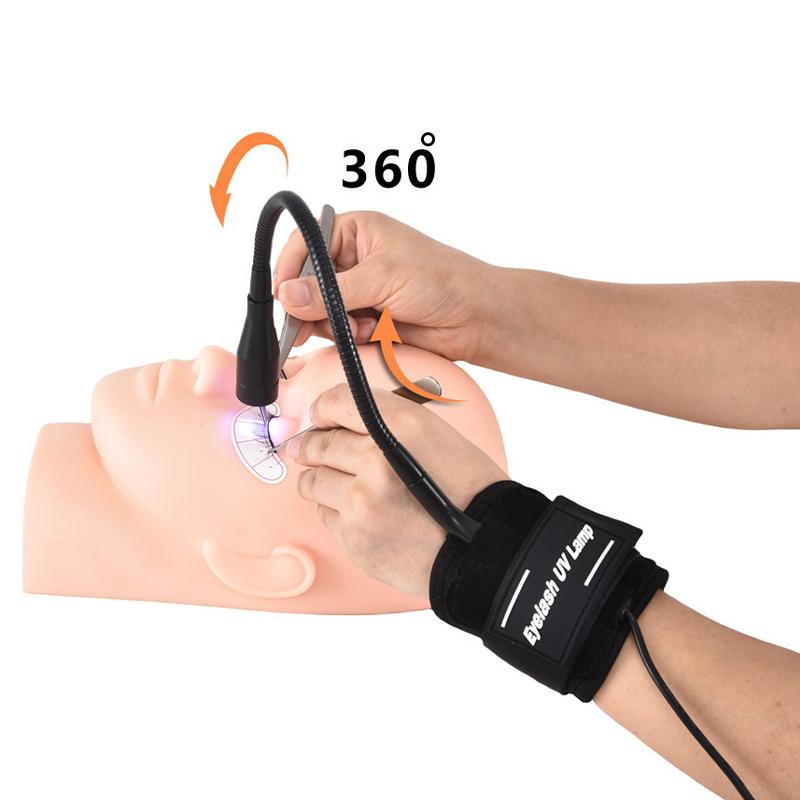 

Uv Eyelash Glue Quick-Drying Lamp Beauty Manicure Eyelash Grafting Quick Curing Machine Portable Wrist Uv Curing Lamp