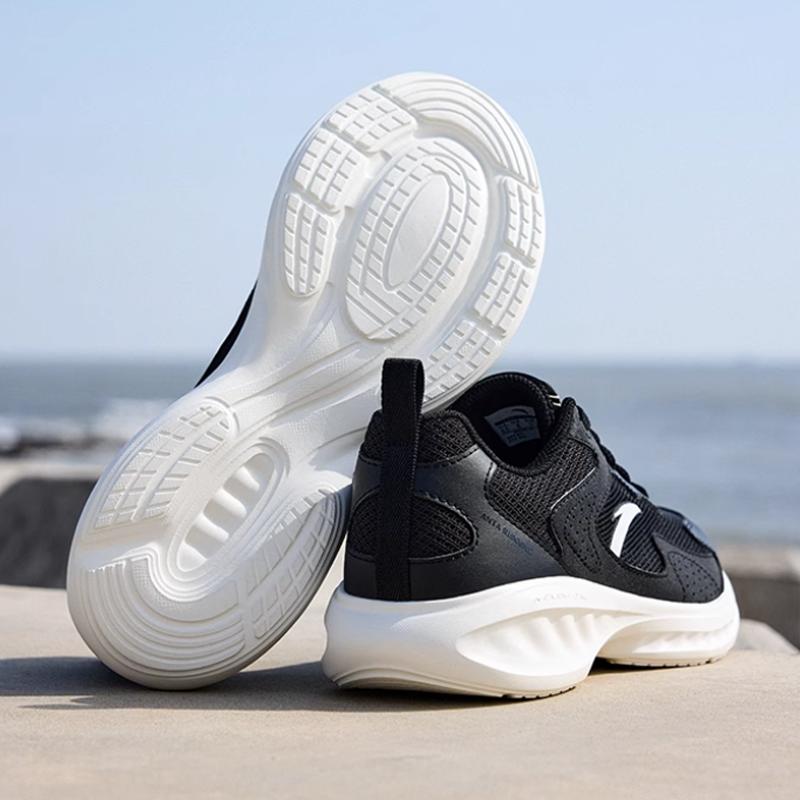 Anta Star Cloud 2 Comfortable Versatile Non-Slip Wear-Resistant Low-Top Casual Short Distance Running Shoes Women sneaker Black 922525570-4