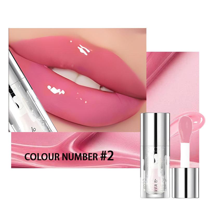 Perlmuttfarbener Farbwechselnder Lipgloss, Natürlicher Glanzeffekt, Langanhaltend Feuchtigkeitsspendend und Hydrierend Lippen aufpolsternd Spiegel-Lipgloss