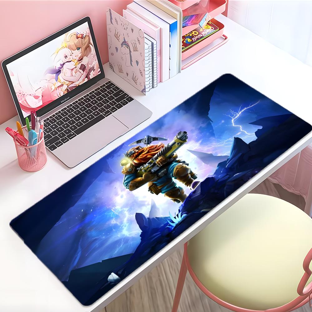 Fun Coop Game DDeep Rock Galactic Mouse Pad Large Thick Desk Pad Stitched Edges Gaming Mouse Mat For Pc