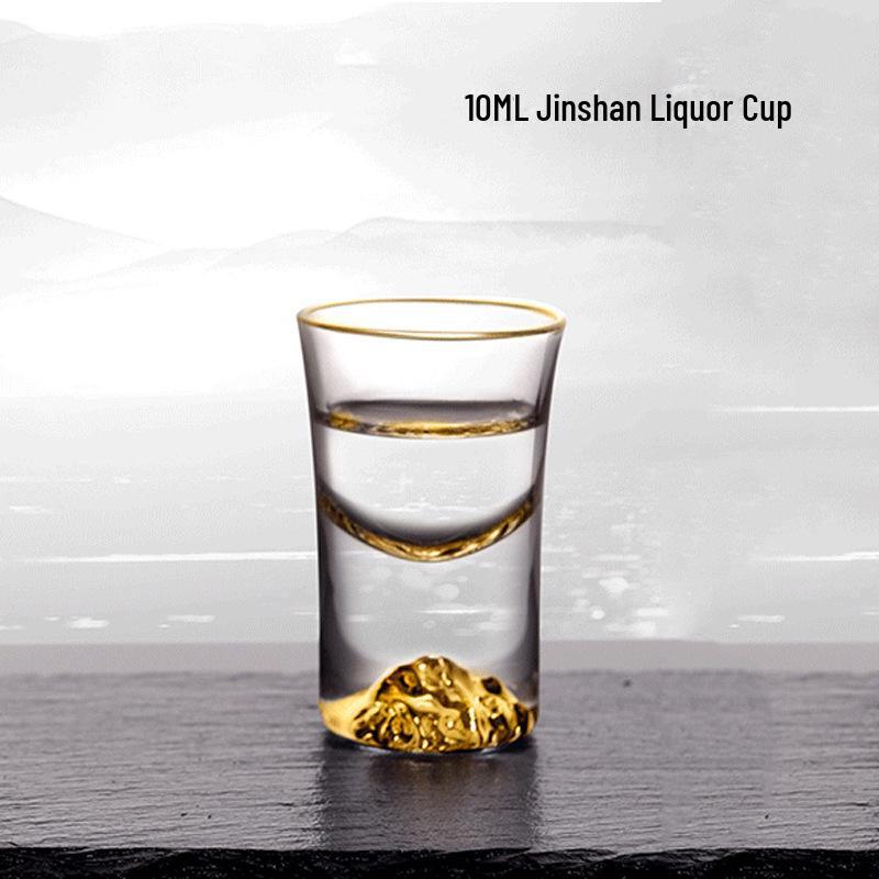 Wine Dispenser Cup with Scaled Thick Bottom, 7-Shaped Handle, Glass for White Wine - Perfect for Home or Commercial Use