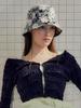 Poejidam Floral Applique Bucket Hat
