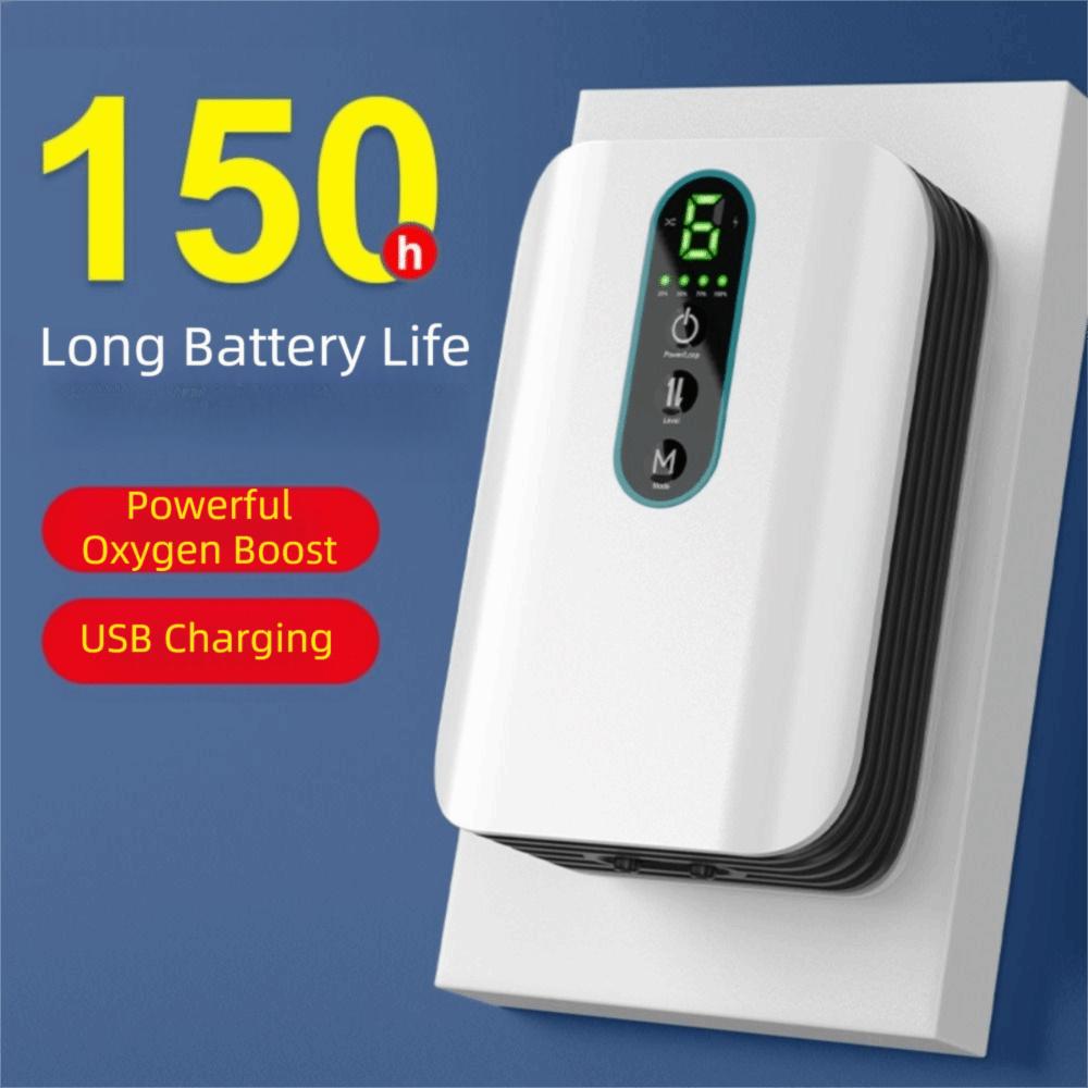 1/2 Hole Aquarium Oxygen Air Pump Low Noise Ultra Silent Fish Tank Oxygen Pump AC/DC 150 Hours Fish Air Pump