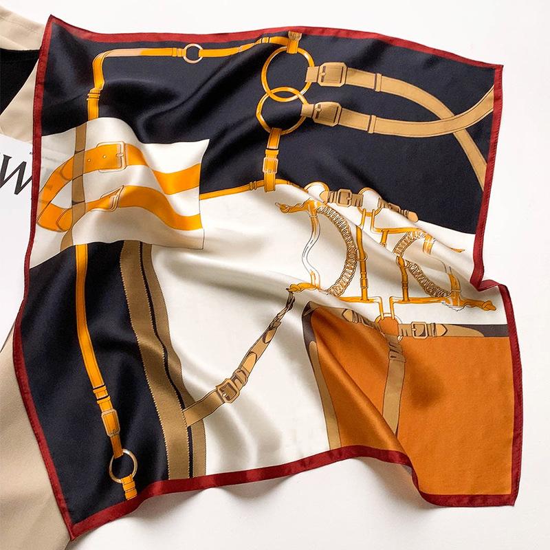 

53 * 53 см шелковичный маленький квадратный шарф многофункциональный профессиональный модный декоративный шелковый шарф для весны и осени теплая шаль 53*53CM