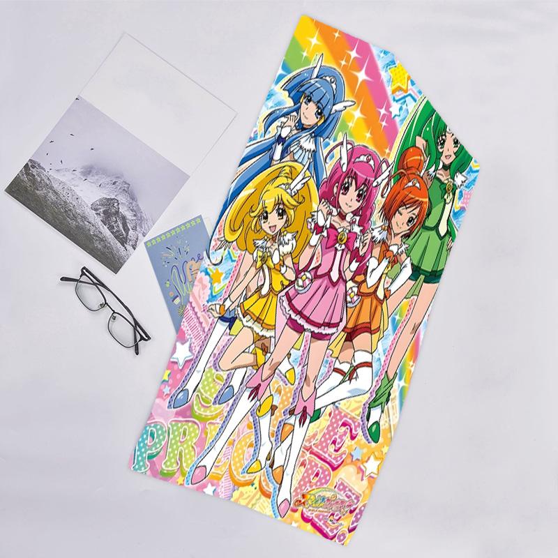 1pc Pretty Cure1 Beach Towel, Beach and Seaside Swimming Pool Equipment, Fashion Pattern, Rectangular, Travel Essentials
