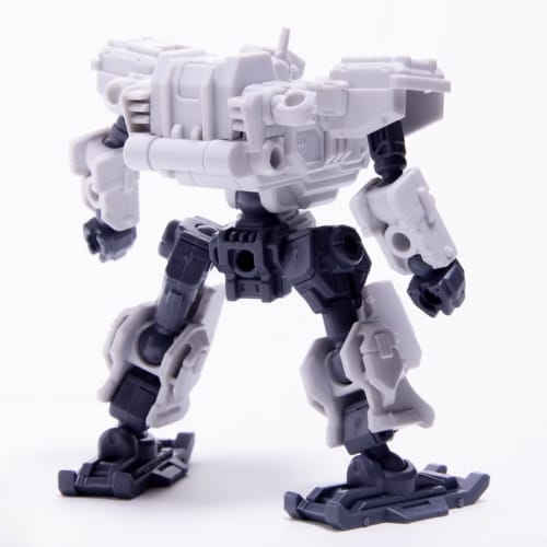 HiPlay Chief Continent 1/60 Scale Solid Shield Team Silver Peak Unit White Pre-Colored Plastic Model Kit