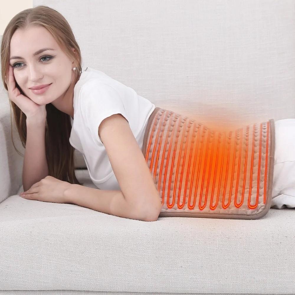 Nackenschmerzlinderung Zeitgesteuertes Physiotherapie-Pad Multifunktionales Heizkissen Tragbar Winterwärme Elektrische Heizdecke