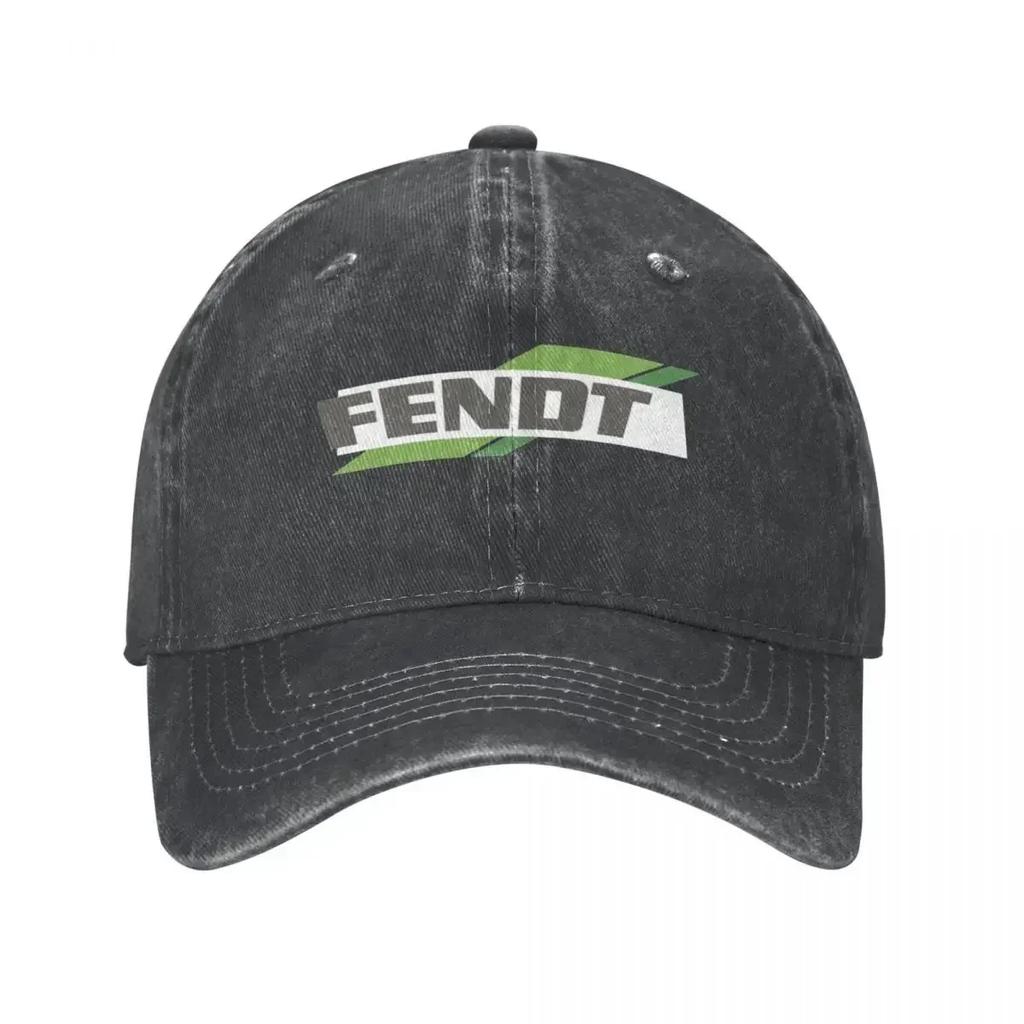 Fendt Baseball Cap Vintage Distressed Washed Snapback Hat Unisex Style Outdoor Running Golf Hats Cap