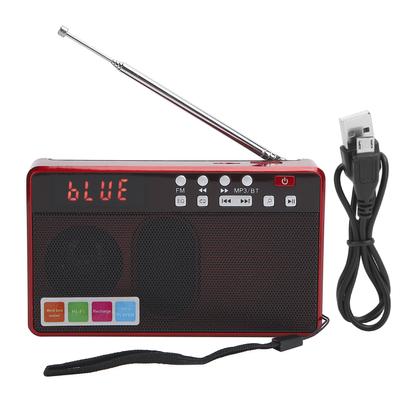 Radio FM Bluetooth Lecteur Radio Portable avec Antenne Télescopique FM87.5 - 108 MHz