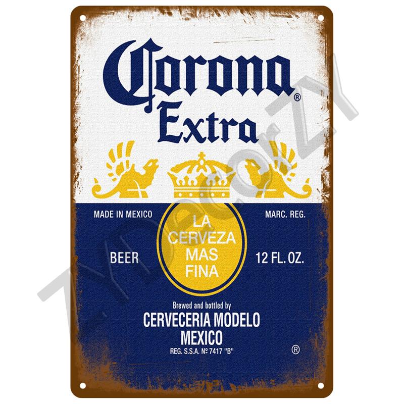 Beer Tin Sign Retro Wall Plaque Art Club Pub Bar Poster Home Decor Metal Sign Wall Decorations Vintage Cafe Mural Plate Brand
