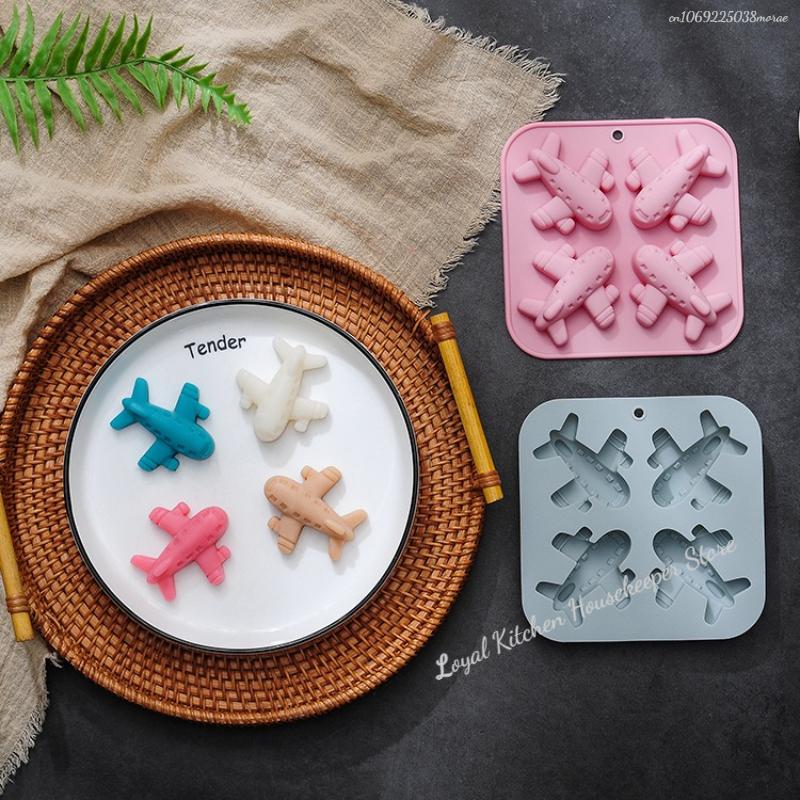 Flugzeug Silikonform Zum Backen Flugzeug Schokolade Süßigkeiten Seife Wachsmalstift Eiswürfelform Kuchen Dekoration Cupcake Topper Backwerkzeuge