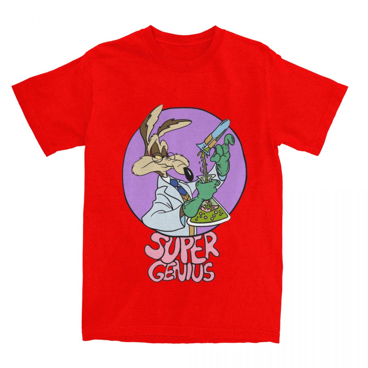 

Coyote Super Genius Roadrunner T Shirt Men Women Pure Cotton Vintage TShirts Round Collar T Shirt Short Sleeve Clothing 4XL 5XL S