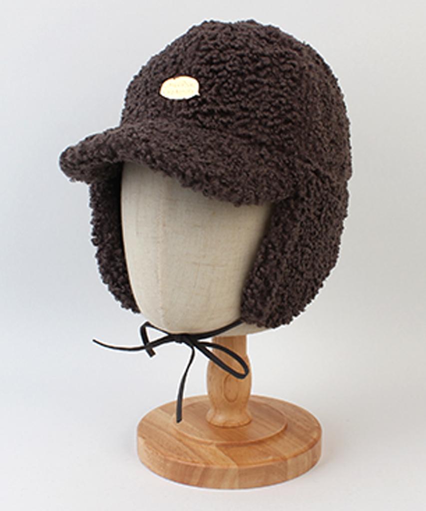 Yunibeosyeolkemiseuteuli Bubble Fleece Gray Earflap Cap