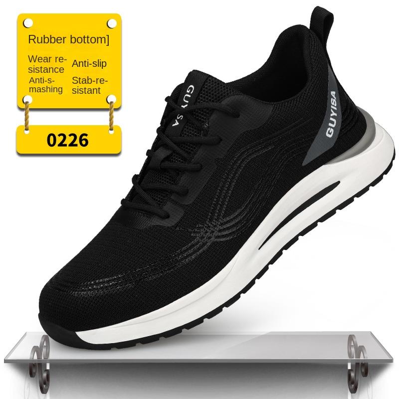 Anti-smashing and Anti-piercing Labor Insurance Shoes for Men, Comfortable and Wear-resistant Work Safety Protective Shoes