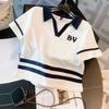 Tuta Sportiva Estiva Stile Donna Stile Occidentale Vestibilità Larga Riduci Età Casual di Alta Gamma Pantaloncini Set Due Pezzi