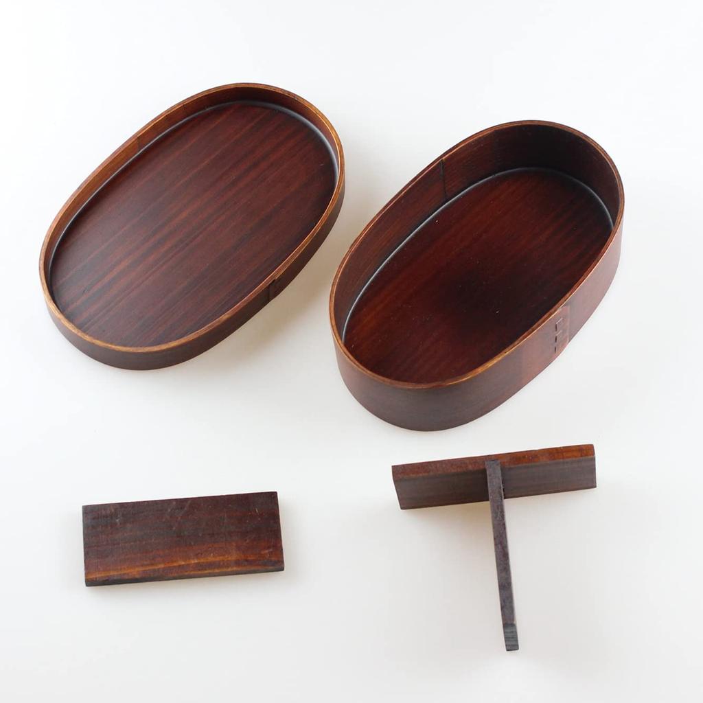 Fujishiro Kogei Magewappa Cat Lunch Finished In Japan Cat Box, (470ml, Lacquered, Design)