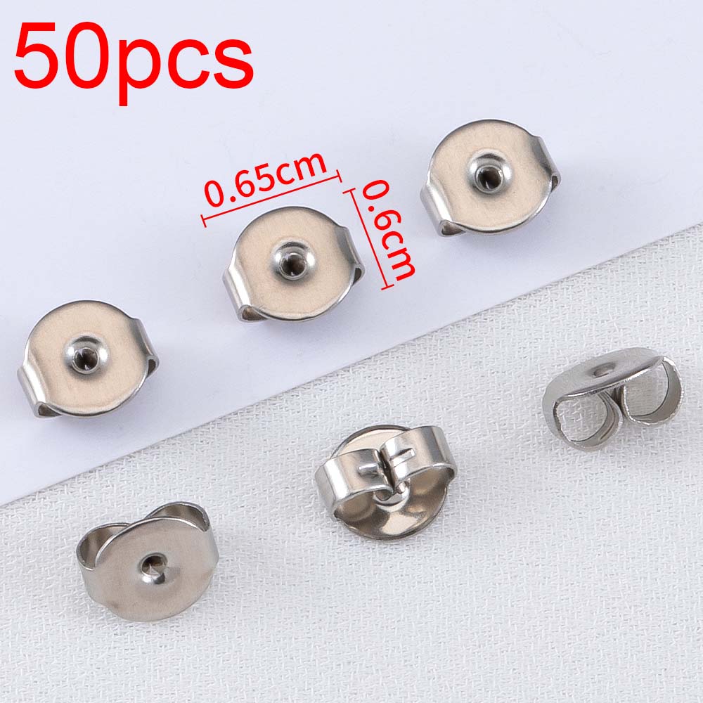 50pcs-1000pcs Soft Silicone Rubber Earring Back Stopper for Stud Earrings DIY Earring Findings Accessories Bullet Tube Ear Plugs