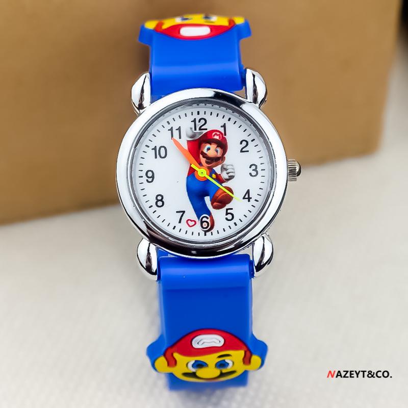 3D Silicone Cartoon Quartz Watch for Kids