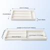 1 Pcs White Drawer Telescopic Storage Box Divider And Organizer Box For Home With Compartments For Storing Kitchen Cutlery