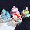 Cute Sundry Organizer Plastic Boxes Sweet Cream Cake Storage Box Plastic DIY Crafts Box Perfect for DIY Enthusiasts