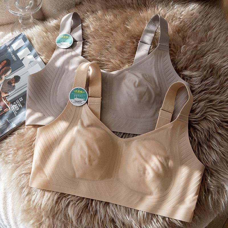 Women Breathable Seamless Wireless Comfortable Bra For Large Bust Thin Summer
