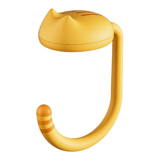 

1/2шт крючки для стола вешалки для сумок забавный дизайн кота прочные несущие нагрузку легко установить 1pc жёлтый