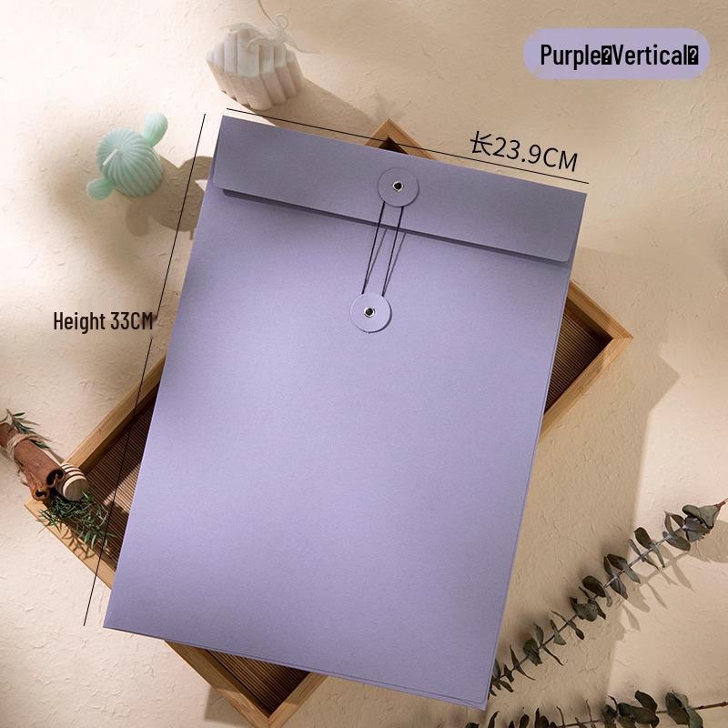 Multi-Size Thickened Colored Paper Envelope & Document Storage Bag