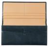Cypris White Heron Leather Long Wallet with Flap Lid and No Coin Navy Perfect for or As a Boyfriend Gift Pocket, Blue, 8220, Men's Gift, Father's Day,