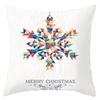 Рождественский лось снежинка персиковая кожа флис наволочка праздничный домашний декор автомобильная диванная наволочка