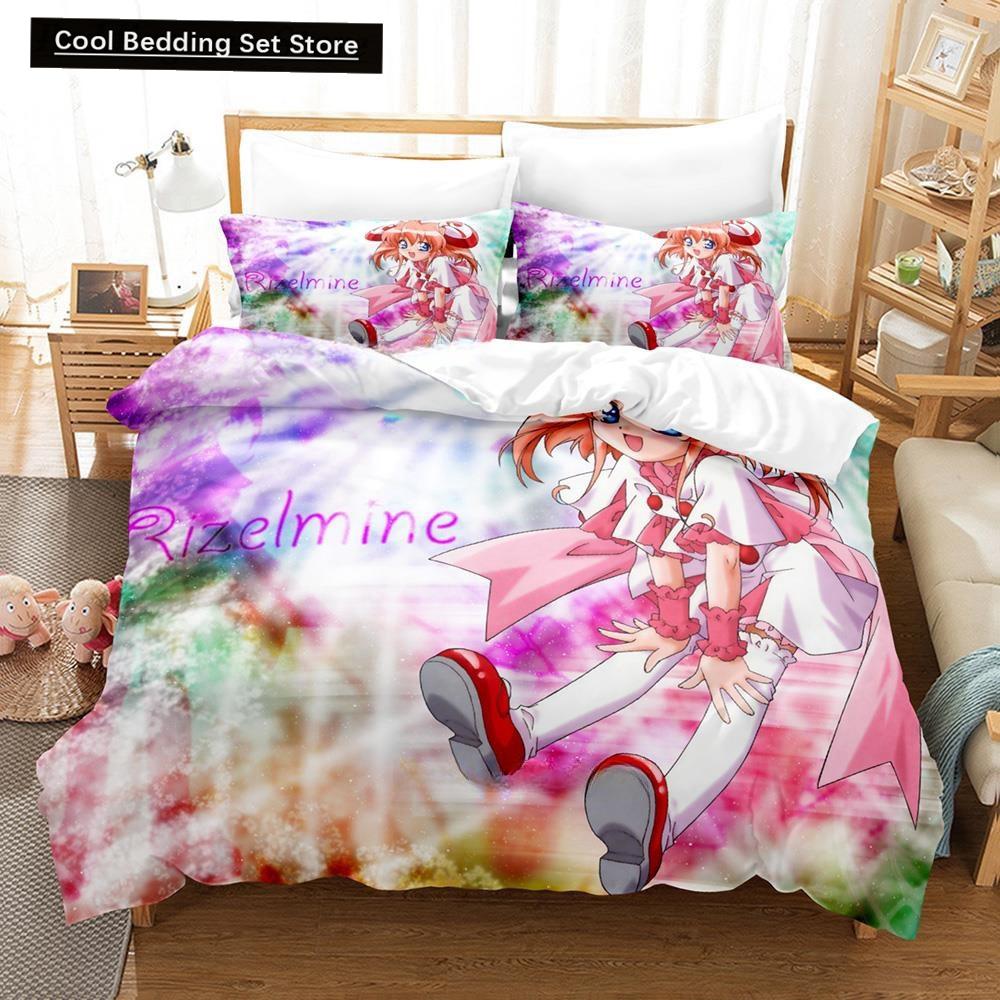 3D Printing Anime Kawaii Girls Rizelmine Bedding Set Single Twin Full Queen King Size Bed Set Adult Kid Bedroom Duvet Cover Sets